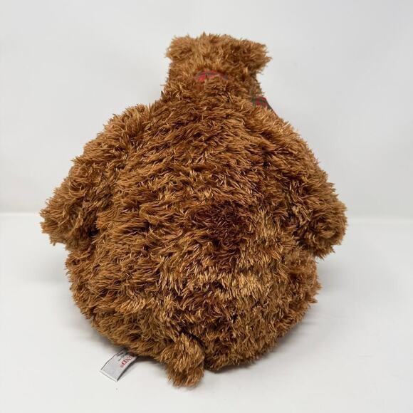 Gund Harley Slouchy Teddy Bear 16" Plush 46129 Plaid Red Green Neck Bow Toy Soft - Picture 5 of 12